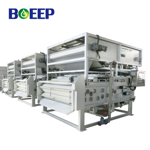 Deshidratador automático de prensa de banda para torta de lodo de aguas residuales bioquímicas sólidas