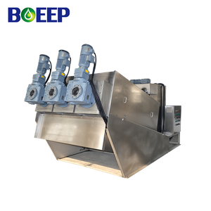 Máquina de filtro prensa de tornillo sin obstrucciones para deshidratación de lodos DAF